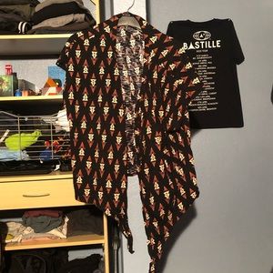 Light weight button up shirt.